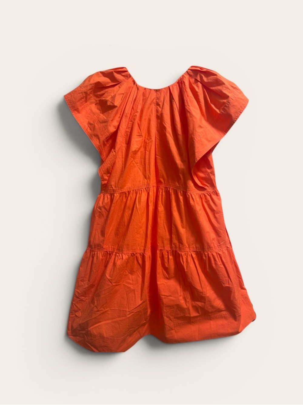 A.L.C. - Haley Cotton V-Neck Mini Dress in Spiced Coral - NWT - Size 2 - Picture 3 of 6
